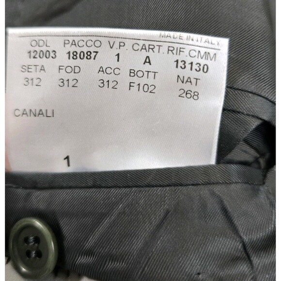 Canali Blazer Mens 42R Gray 100% Wool Made in Italy 2 Button Double Vent 4260 - Picture 7 of 16